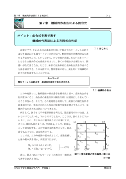 機械的作表法による釣合式