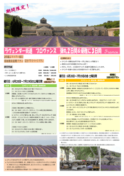 日程表 - ようこそオランダ日通旅行へ