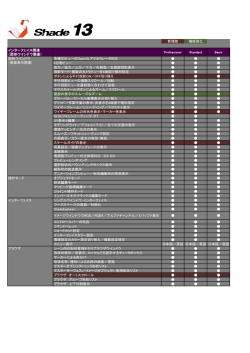 Shade 13 グレード別機能比較表【詳細】（PDF形式）