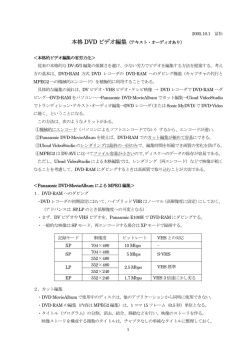 本格 DVD ビデオ編集