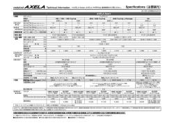 Specifications （主要諸元）