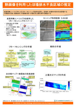 熱画像を利用したほ場排水不良区域の推定