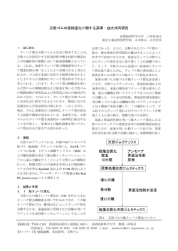 天然ゴムの高純度化に関する高専・技大共同研究