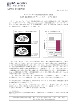 No.2012-11 アロニアベリーの皮下脂肪低減作用を確認(PDF:198 KB)