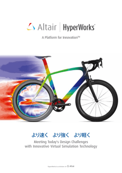 CA112-1601 Altair HyperWorks 製品カタログ