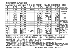 運行便 病院正面口発 病院玄関前 保見ケ丘 保見駅 浄水