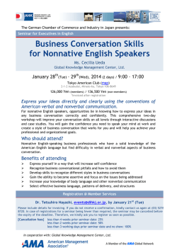 Business Conversation Skills for Nonnative English