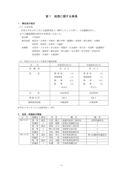 第1 総務に関する事項