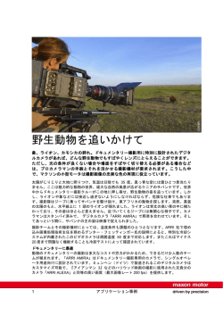 PDF - 野生動物を追いかけて