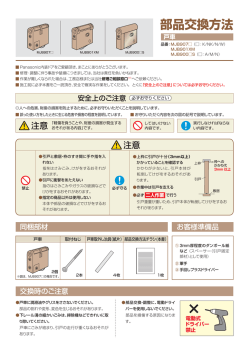 部品交換方法 - Panasonic