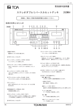 ステレオダブルリバースカセットデッキ 202MK4