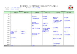 受入日程表