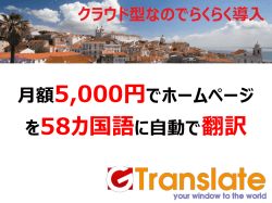 検索エンジンに対応（SEO） - ホームページ自動翻訳サービス「GTranslate」