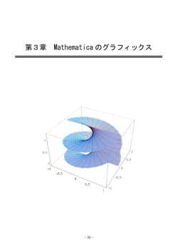 第3章 Mathematica のグラフィックス