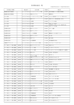 防炎製品認定一覧