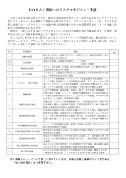 NOSAI団体へのリスクマネジメント支援