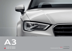 The Audi A3 Sedan