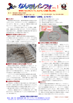 2015. 1 ～ 橋梁 RC 床版の「土砂化」について～