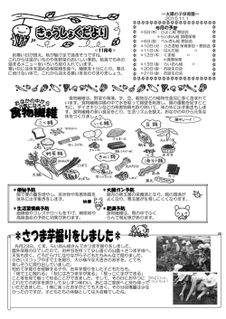 ＊便秘予防 ＊大腸ガン予防 ＊生活習慣病予防 ＊肥満予防