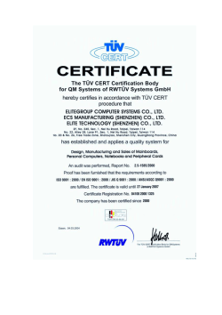 ECS RD480-A939 Manual