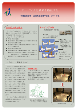 テーピングを効果を検証する