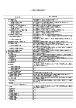 勘定科目説明 事業収益 その他の事業収益 同上 補助金事業収益 同上