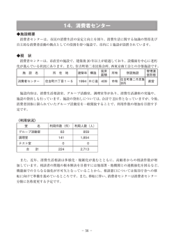 14．消費者センター