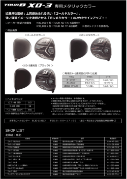 『BRIDGESTONE GOLF TOUR B XD