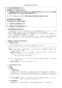 給 与 勧 告 の 骨 子 本年の給与勧告のポイント 月例給、ボーナスともに