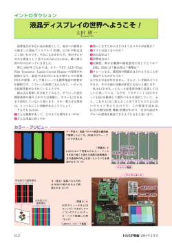 液晶ディスプレイの世界へようこそ！