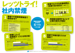 1 職場での受動喫煙被害で 賠償命令!? 2 喫煙によって 長期病欠Ⅹ1