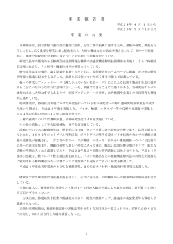 2012年度 - 野口研究所