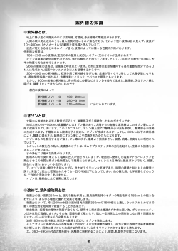 紫外線の知識