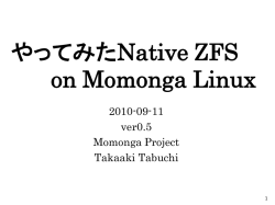 ZFS on Momonga7