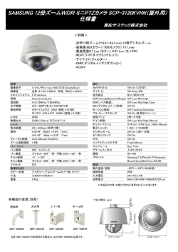 SAMSUNG 12倍ズームWDRミニPTZカメラ SCP