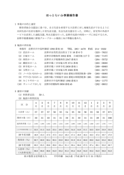 事業報告 - 長野市社会事業協会