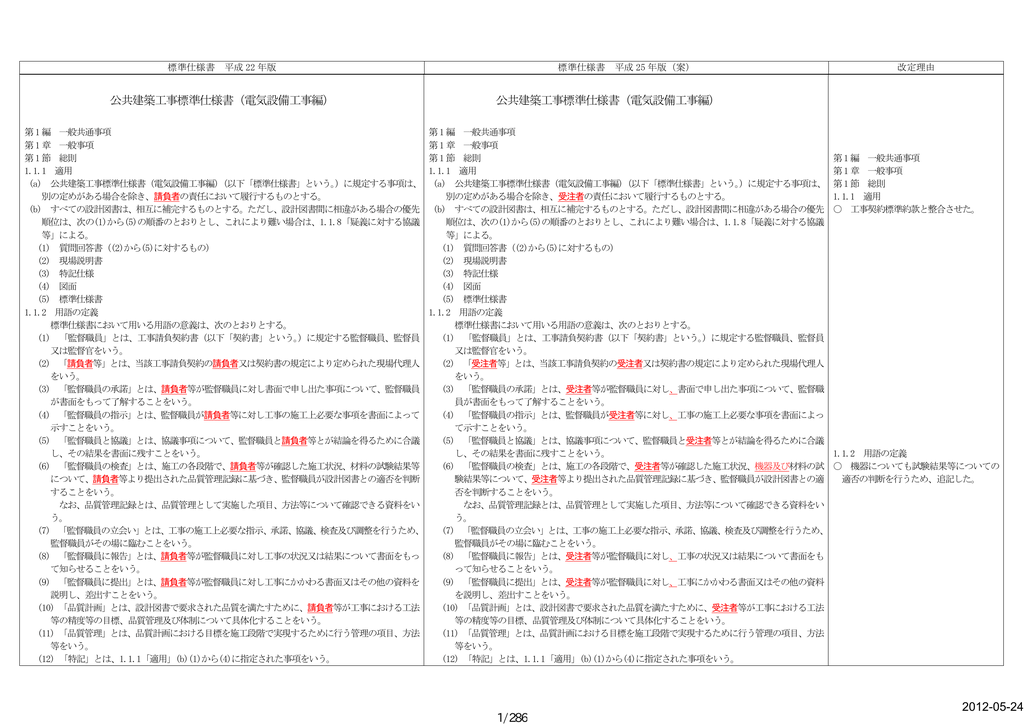 公共建築工事標準仕様書 電気設備工事編 公共建築工事標準仕様書