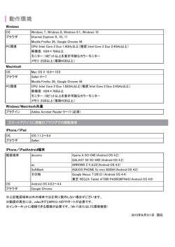 動作環境