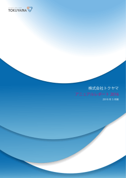 アニュアルレポート 2016
