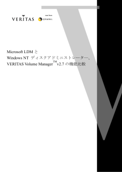 Microsoft LDM と Windows NT ディスクアドミニストレータ―、 VERITAS