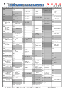 27年度 年間行事予定表生徒用