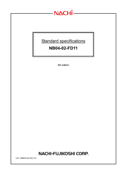 Standard specifications NB04-02-FD11