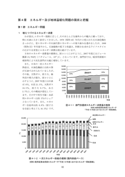 第4章 エネルギー及び地球温暖化問題の現状（PDF 0.7MB 32～40