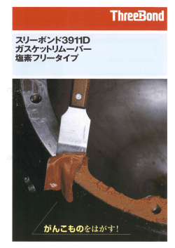 Page 1 IMEEE0mI スリーボンド3911D ガスケットリムーバー 塩素フリー