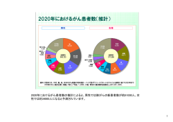 2020年におけるがん患者数（推計）