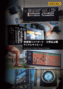 野球場スコアボード／大型表示盤 デジタルサイネージ