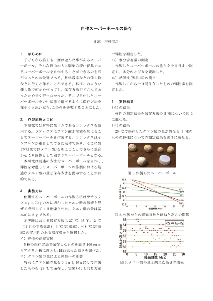 自作スーパーボールの保存