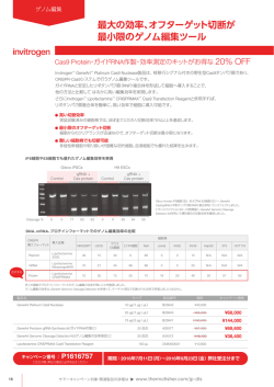 最大の効率、オフターゲット切断が 最小限のゲノム編集ツール