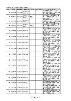 中央館除籍図書リストはこちら - 高知大学 学術情報基盤図書館