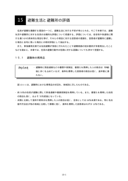 15 避難生活と避難所の評価